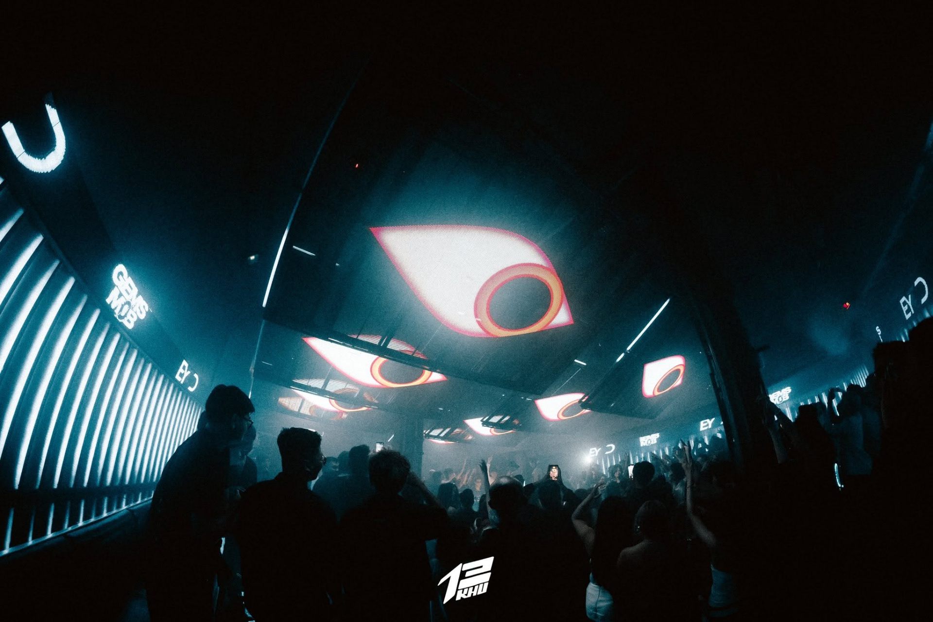 EYED ceiling LED visuals